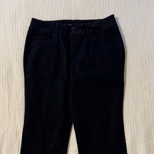 Elegant Black Women's Straight Leg Jeans